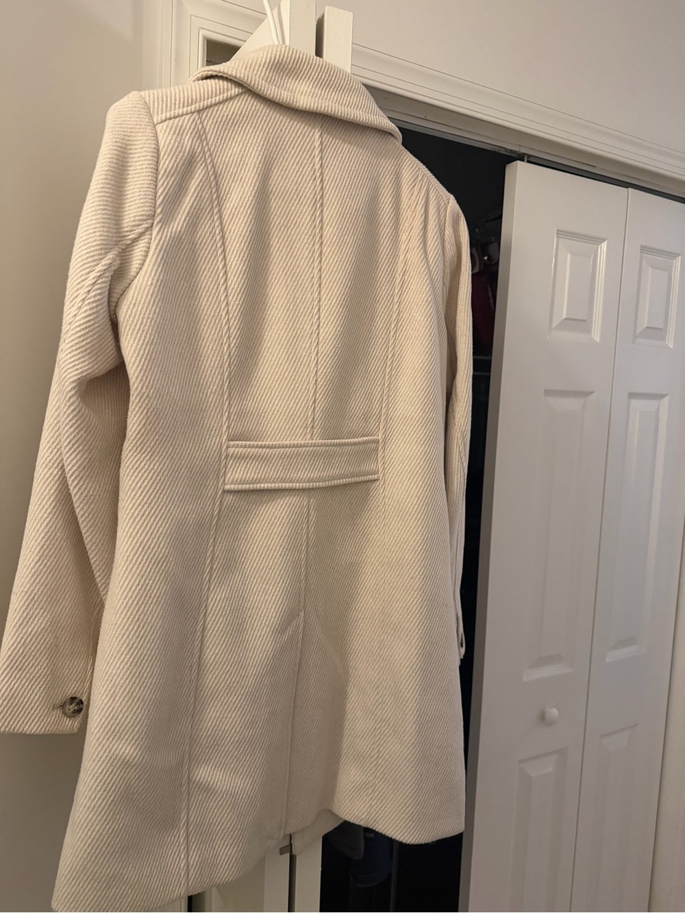 Gallery Cream Textured Coat - Picture 2 of 5